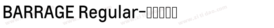 BARRAGE Regular字体转换